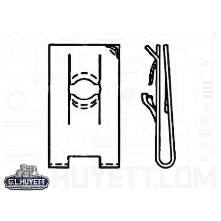 A Raymond Tinnerman U-Nut ScrSz 5/16-18 Pnl Thk .075-.100 ZW EFUN-D10670-5618-3255/B